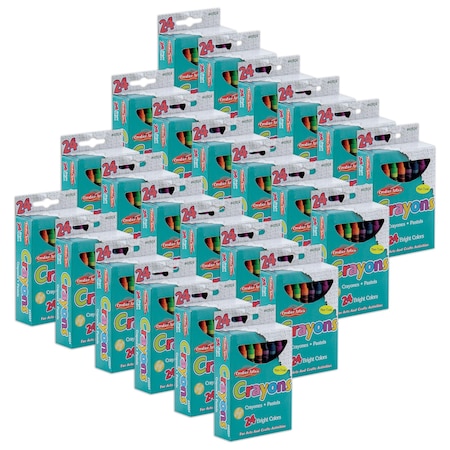 Charles Leonard Crayons, 24 Assorted Colors, 576PK 42024